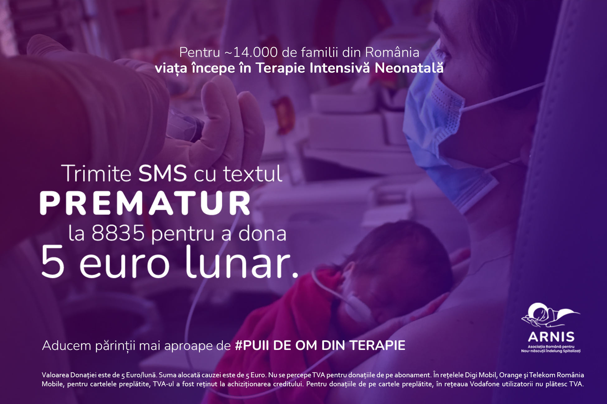 Trimite SMS la 8835 cu textul PREMATUR